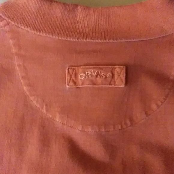 Vintage Orvis Men's Orange Fishing Polo - Picture 4 of 7